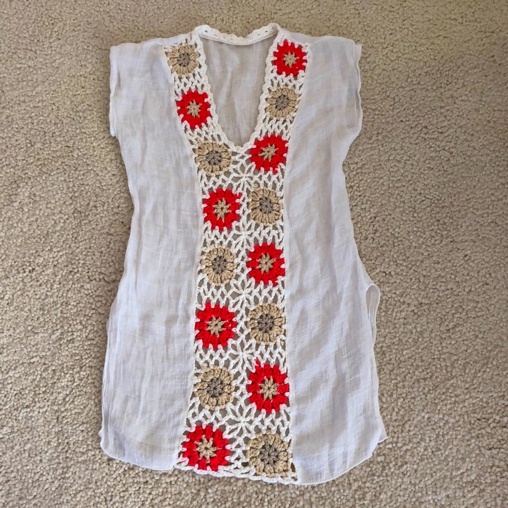 Child’s Boho swim suit tunic crochet cover-up